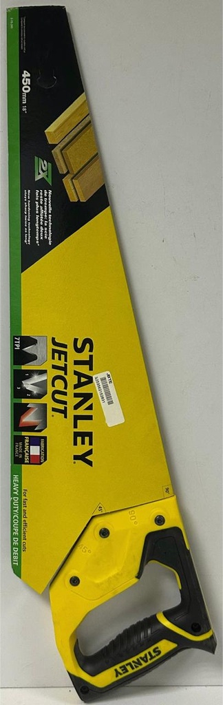  STANLEY HAND SAW JETCUT 450MM 18" (FRANCE) - 2-15-283 
