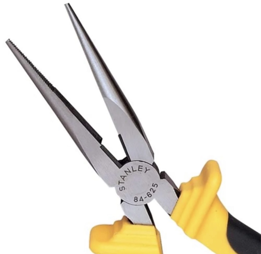  STANLEY LONG NOSE PLIER 200MM 8" -CHINA 