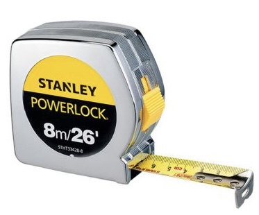  STANLEY MEASURING TAPE POWER LOCK 8M/26' - 33-428 