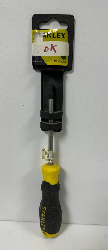  STANLEY SCREW DRIVER TORX T30X100MM - STHT60850-8 