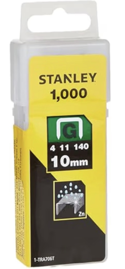  STANLEY STAPLES 10MM (G) HEAVY DUTY - TRA706T 