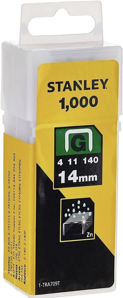  STANLEY STAPLES 14MM (G) - TRA709T 