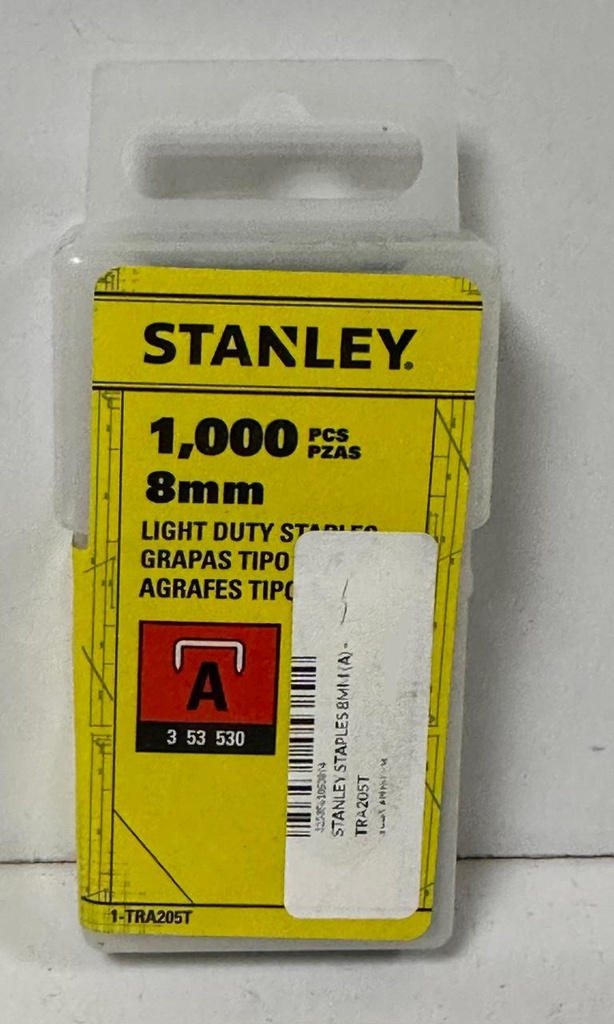  STANLEY STAPLES 8MM (A) - TRA205T 