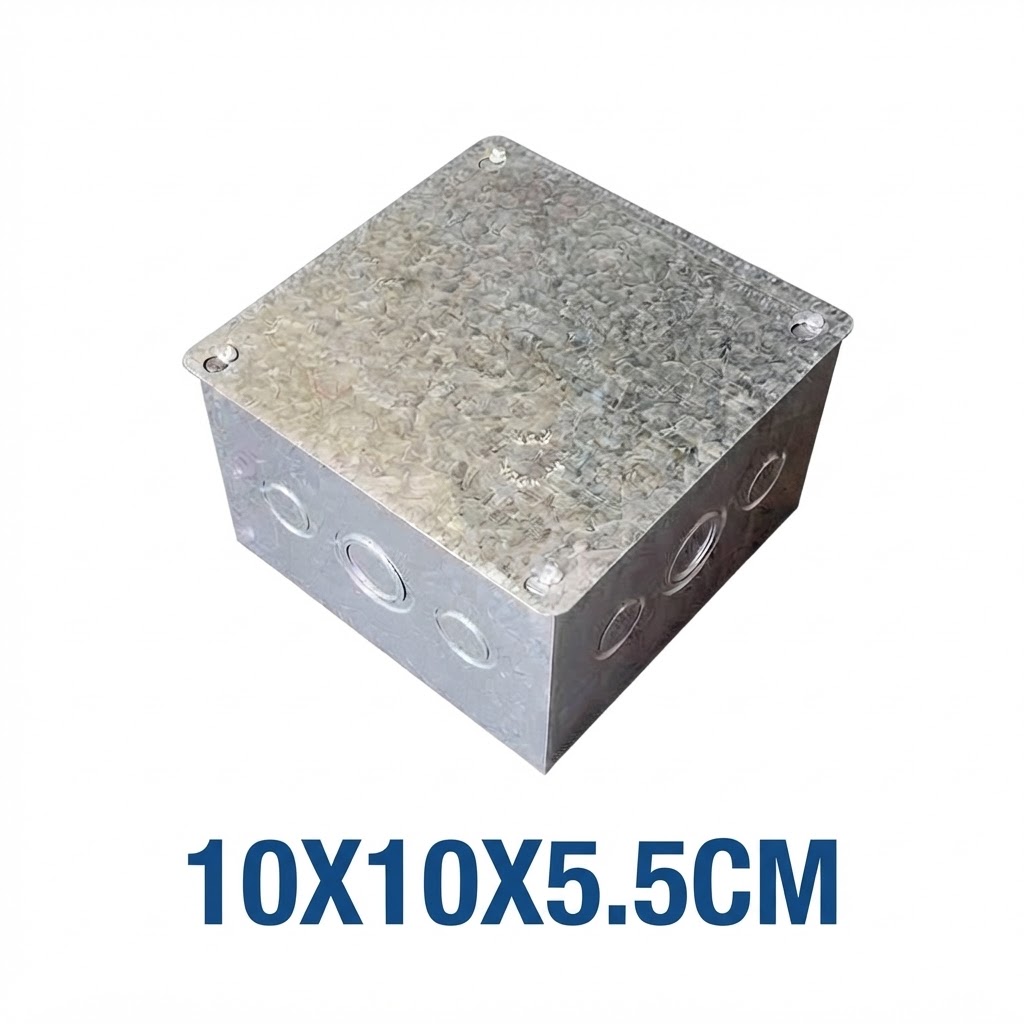  STEEL BOX ELECTRIC 10X10X5.5CM WITH COVER 