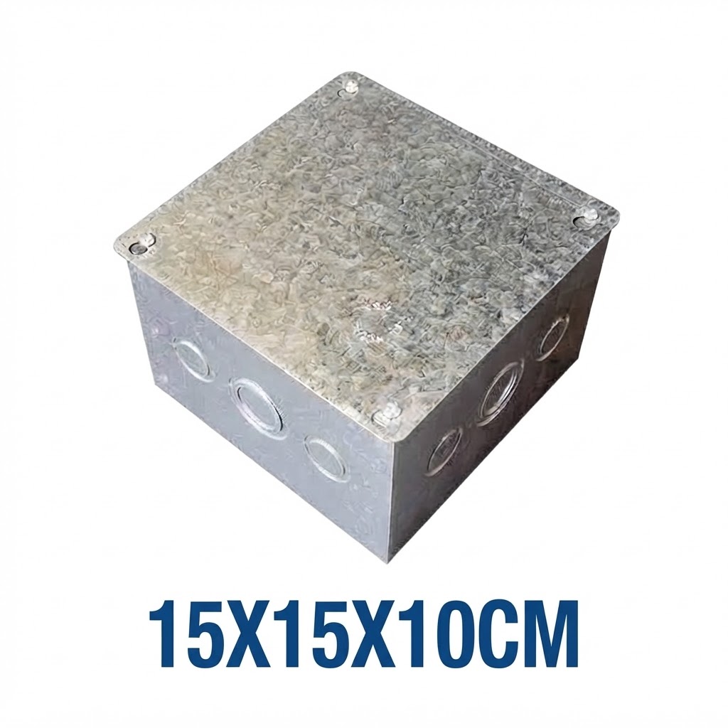  STEEL BOX ELECTRIC 15X15X10CM WITH COVER 
