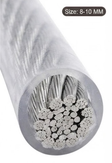  STEEL WIRE 8MM (8-10MM) - PLASTIC COATED 