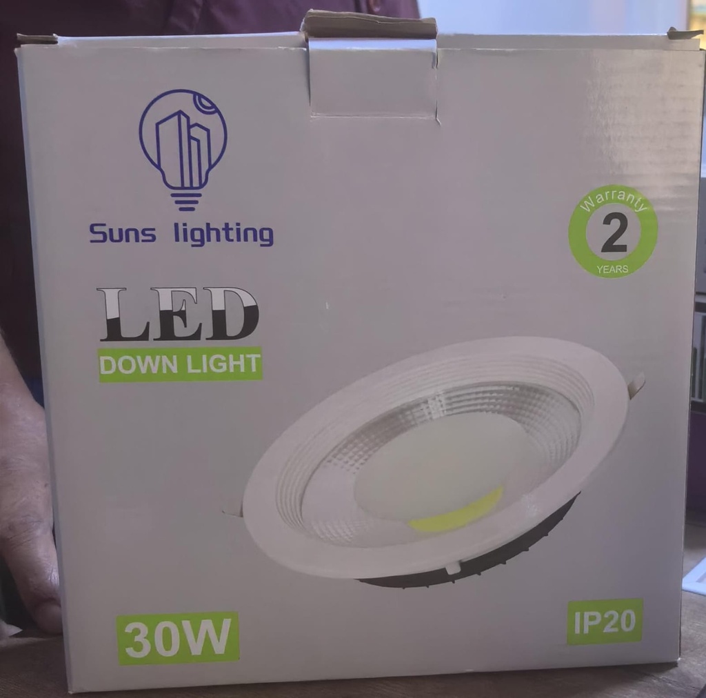  SUN LIGHTS LED DOWNLIGHT 30W 220W WHITE/YELLOW 6500/3000K- 