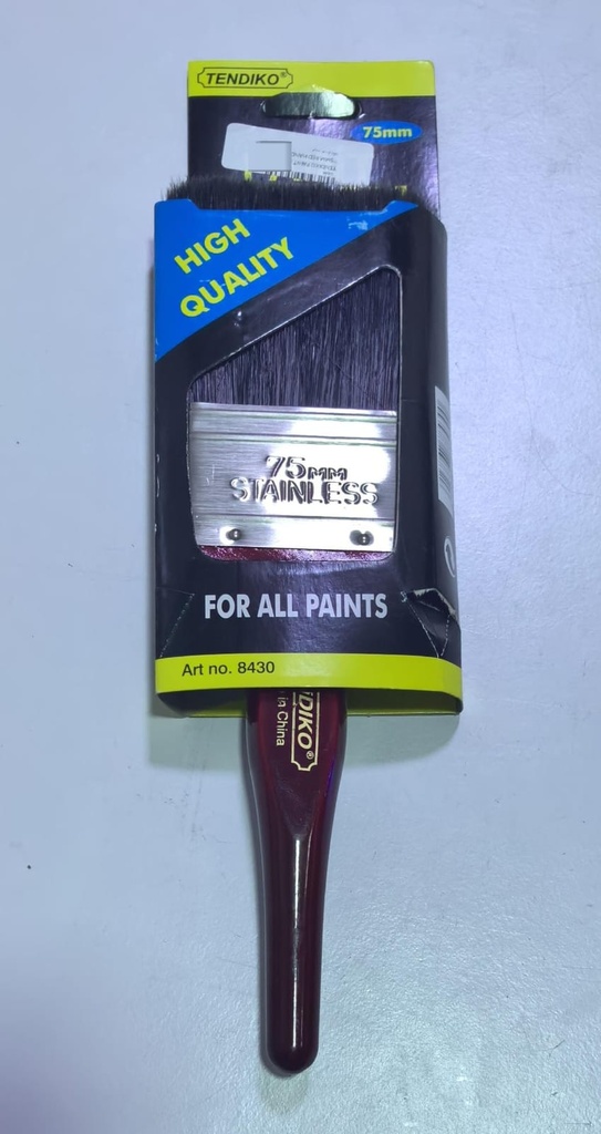  TENDIKO PAINT BRUSH 3" 75MM RED HANDLE - 8430 