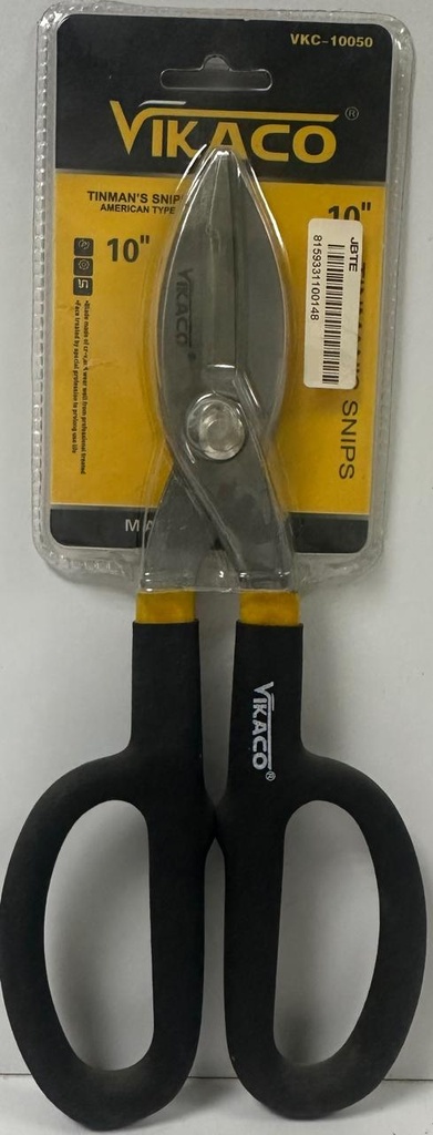 VIKACO TINMAN'S SNIPS 10" BLACK HANDLE - CHINA/VKC-10050