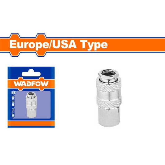  WADFOW AIR QUICK COUPLER CHROME 1/4" -CHINA 
