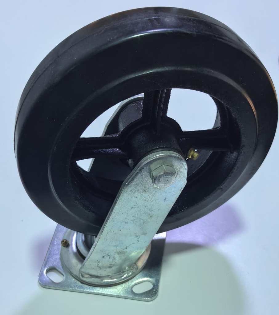  WHEEL BALADIYAH BLACK BEARING TYPE TEEL BASE 8" 8X2 - KIT 