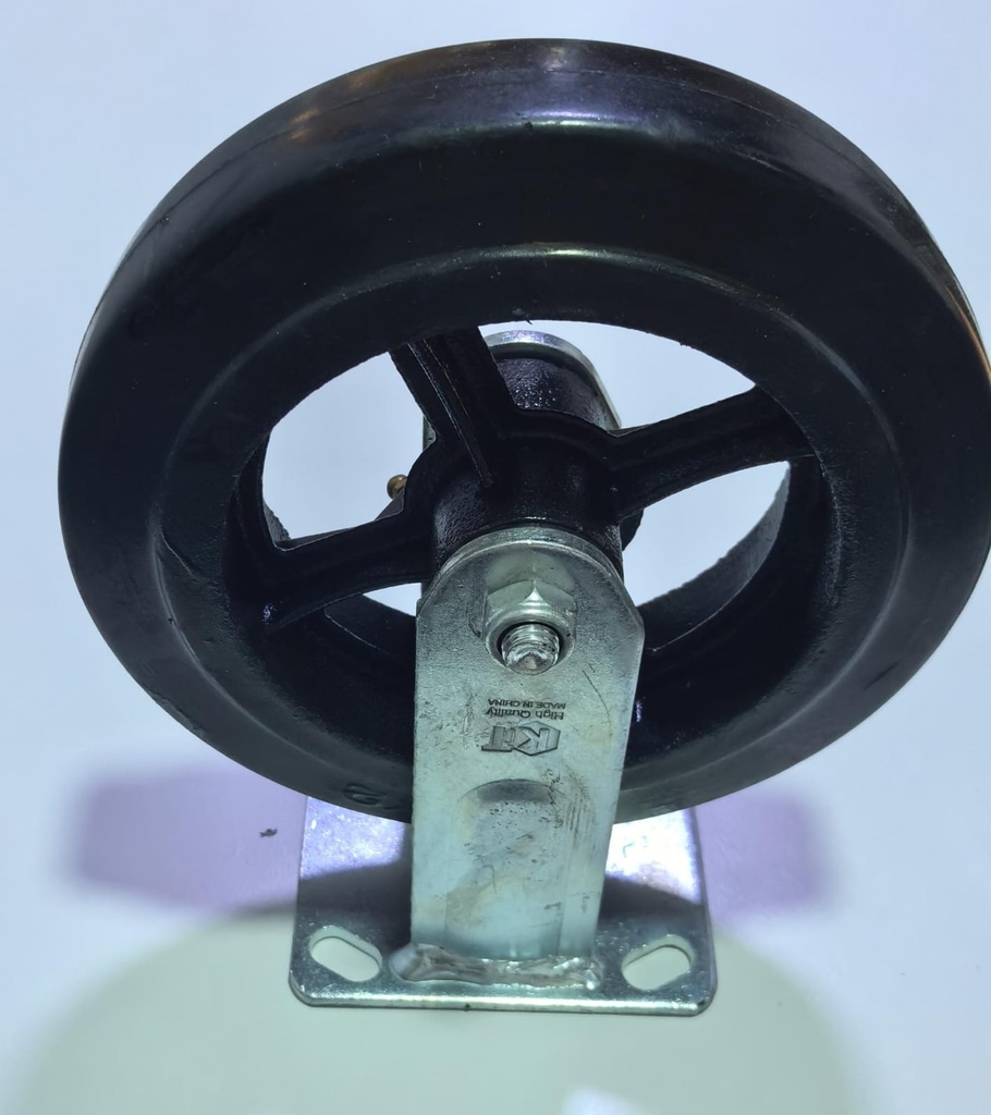  WHEEL BALADIYAH BLACK FIX TYPE 8" 8X2 STEEL BASE -KIT 