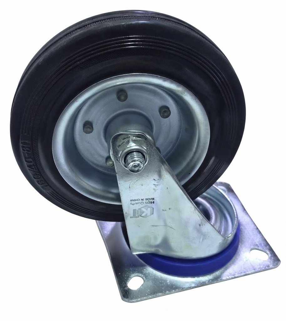  WHEEL BLACK BEARING 6" 160X40X80 - KIT/STRONG 