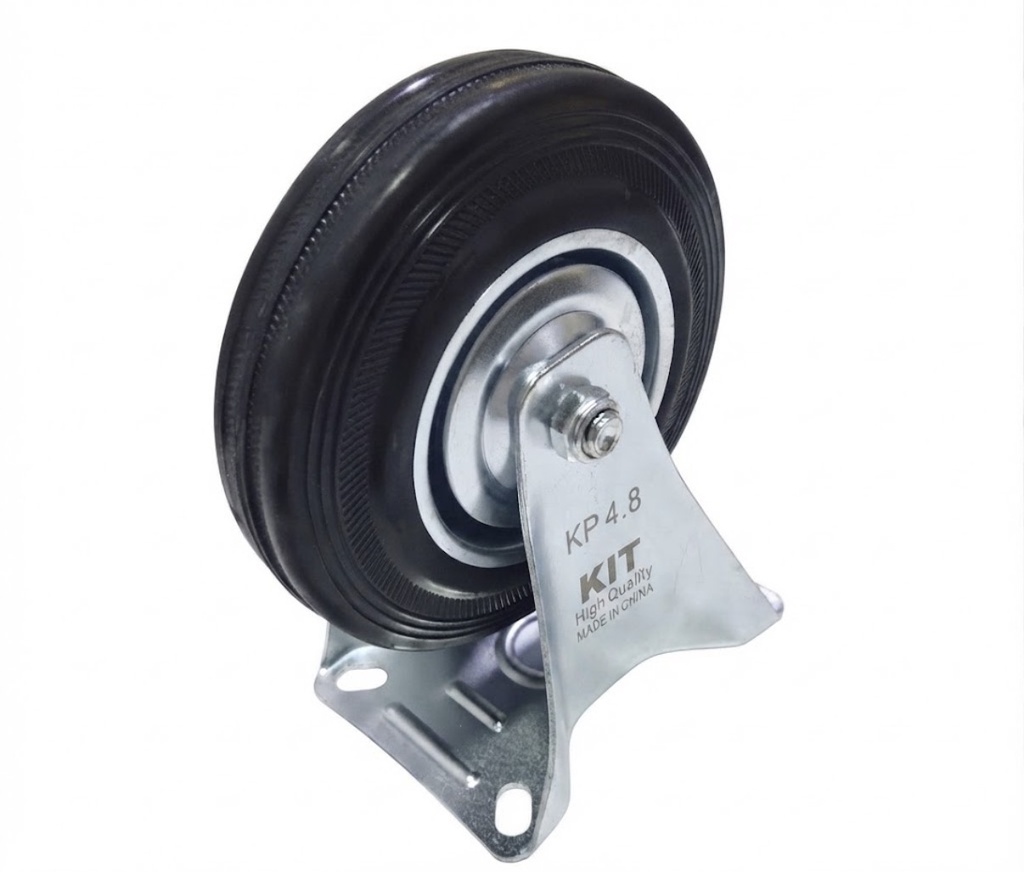  WHEEL BLACK FIX 5'' 125/37.5-50 - KIT/PRC 