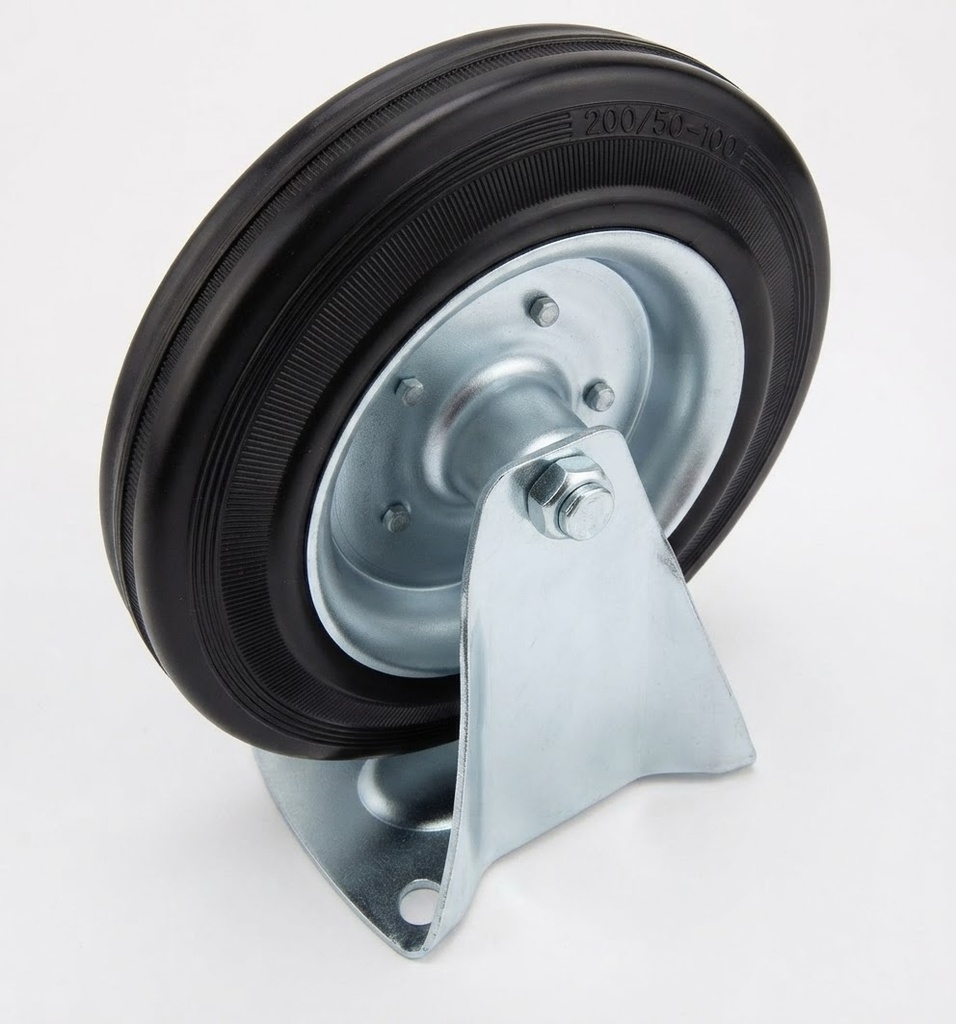  WHEEL BLACK FIX 8" 200/50-100 - KIT 