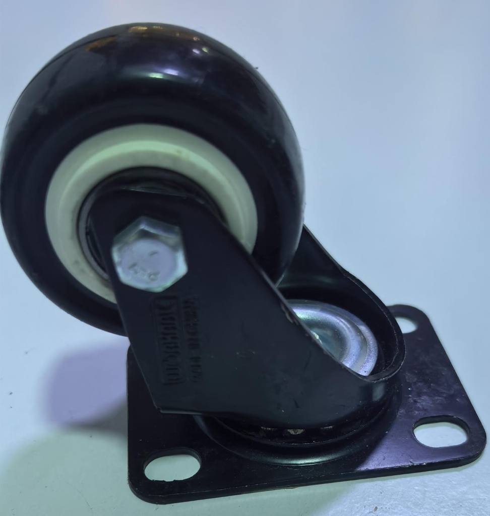  WHEEL BLACK RUBBER BEARING 2" 50MM - KIT 