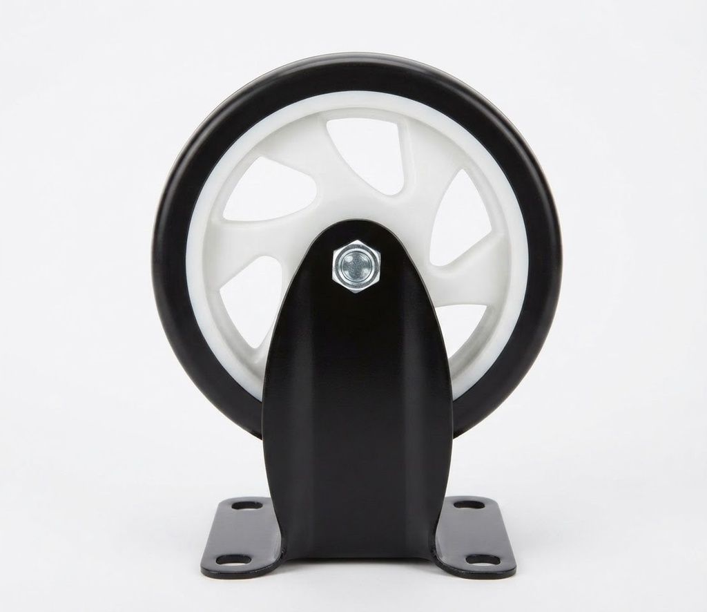  WHEEL BLACK RUBBER FIX TYPE 5'' 125X32 
