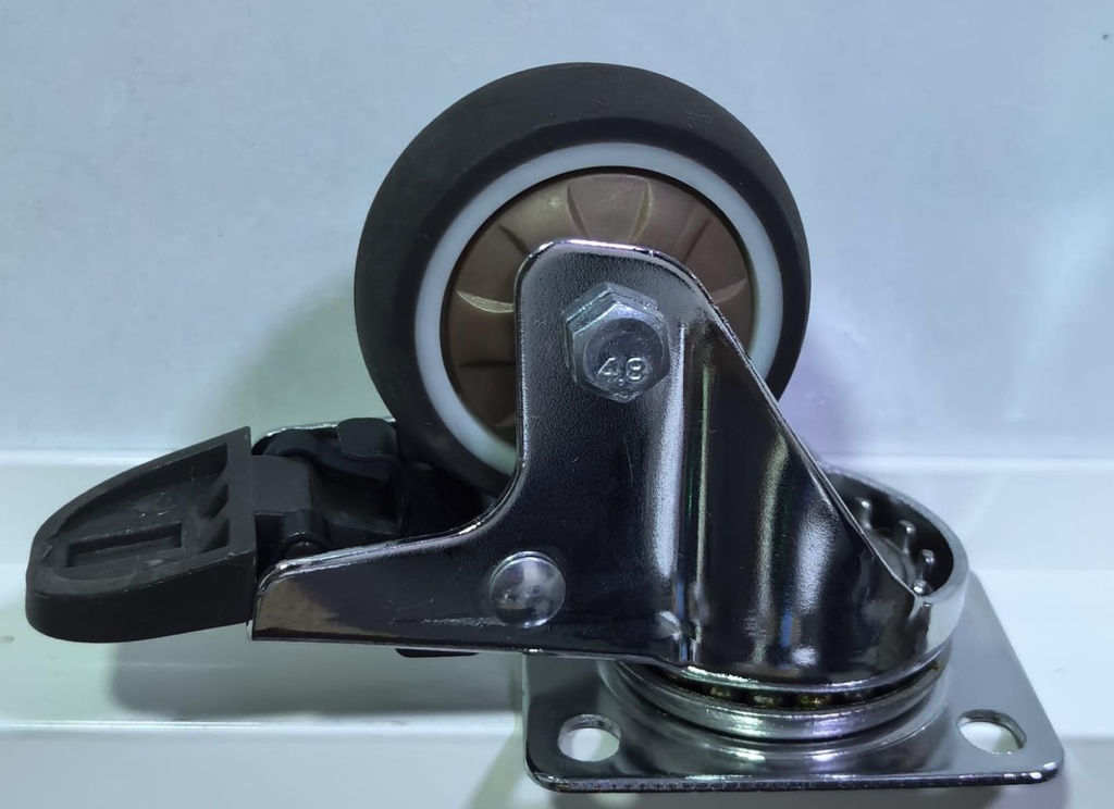  WHEEL BROWN TPR BREAK TYPE 2" 50X17 - ZHONGDAI 