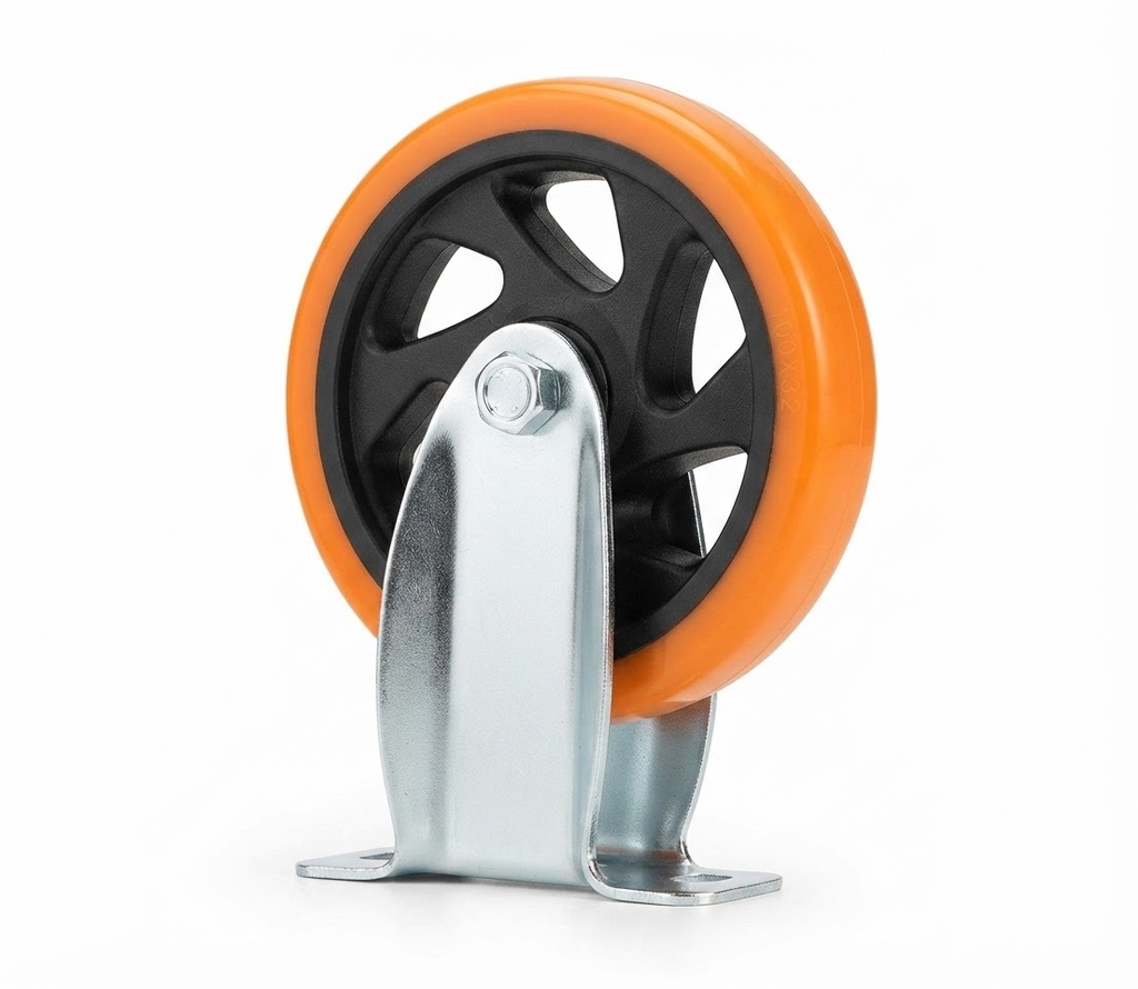 WHEEL ORANGE RUBBER FIX 5" 125X32 