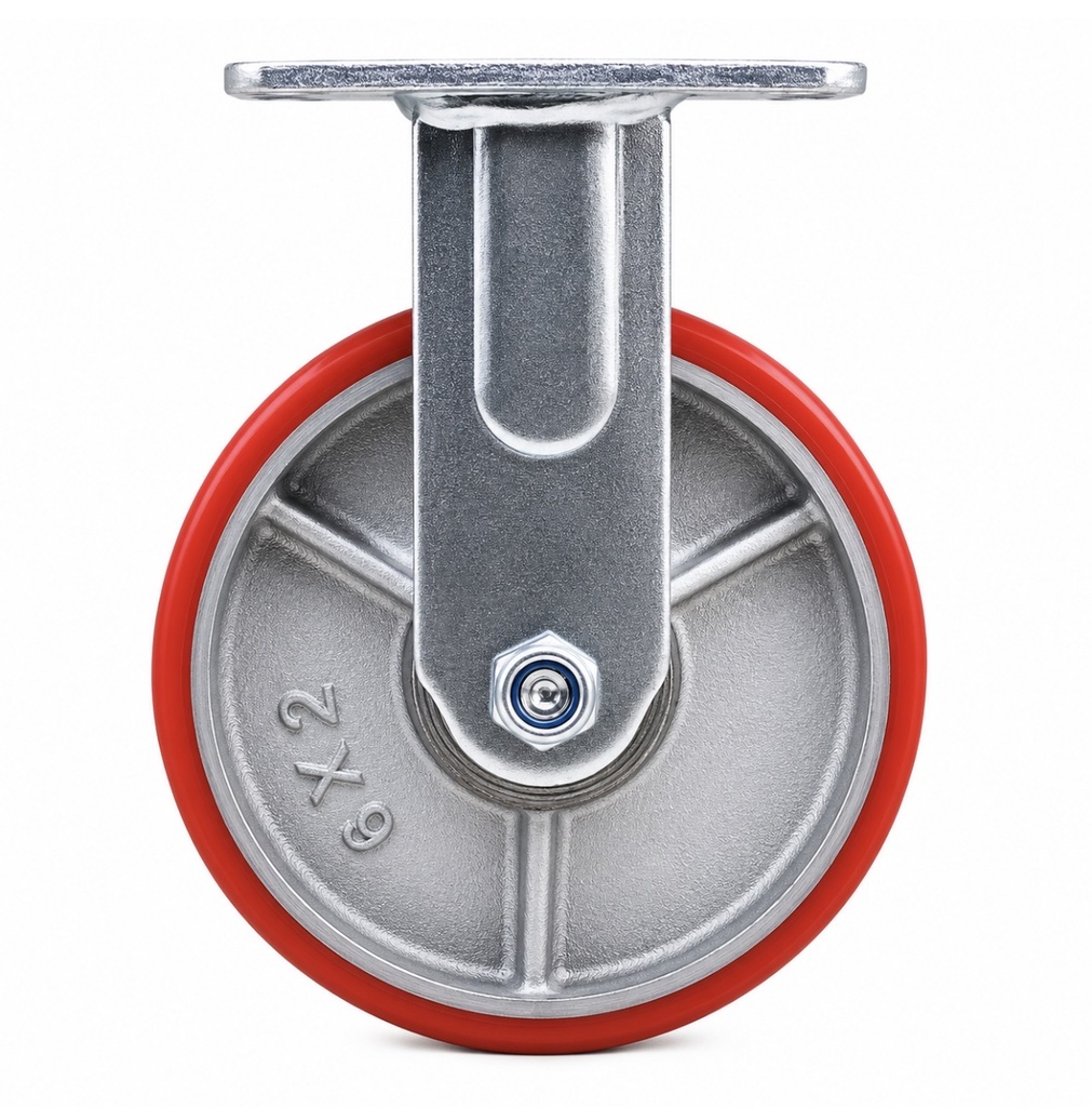  WHEEL RED FIX TYPE 6X2 160MM 6" - KIT/STRONG 