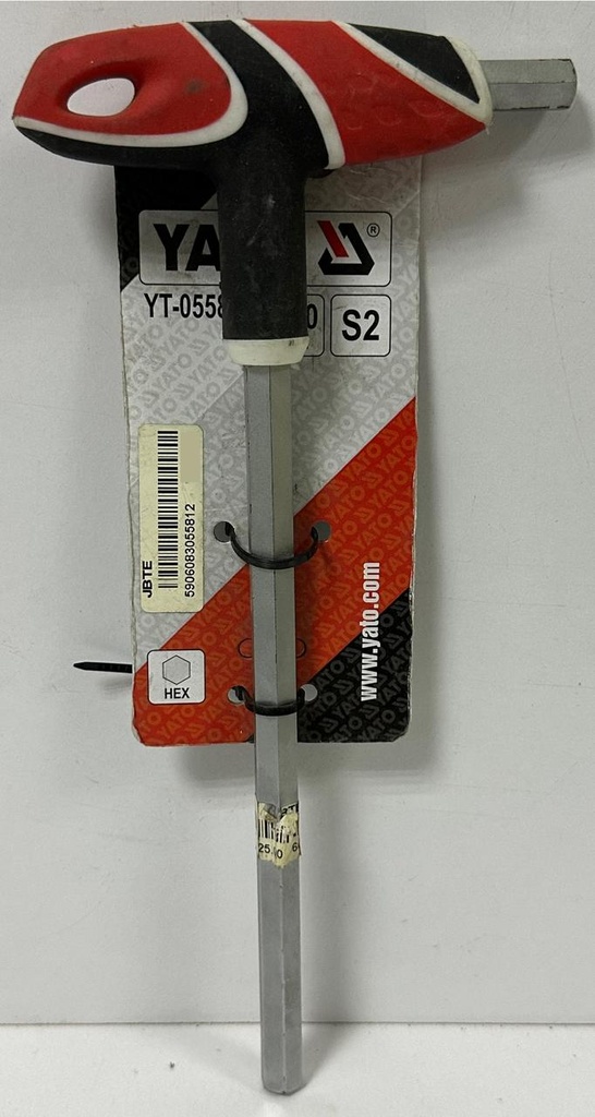  YATO T HANDLE HEX KEY 10MM RED/BLACK - YT-05581 