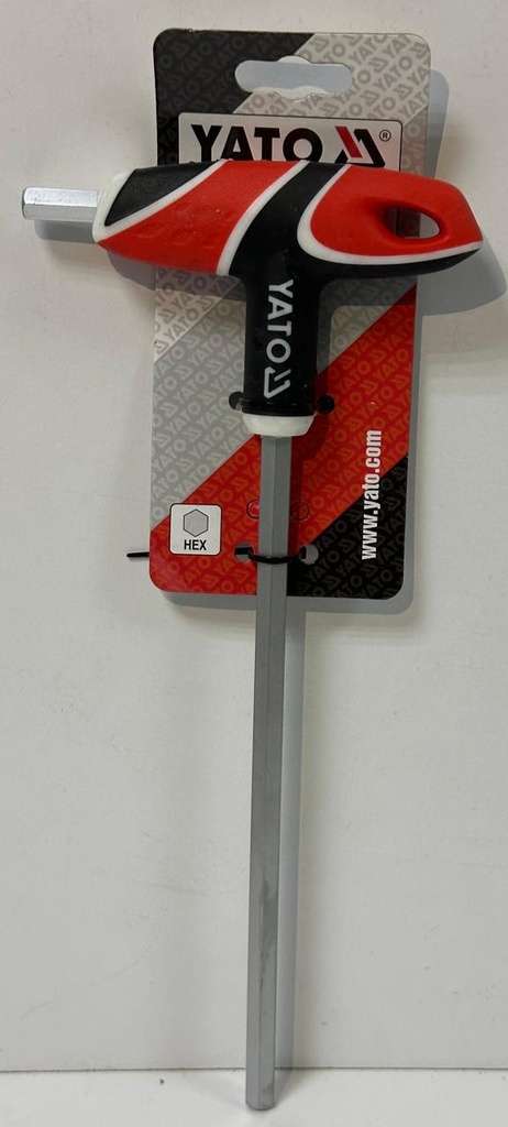  YATO T HANDLE HEX KEY 8MM RED/BLACK - YT-05579 