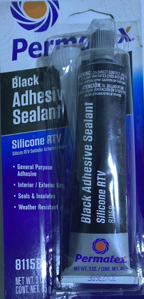 RMATEX BLACK RTV SILICONE GASKET MAKER 85G - USA