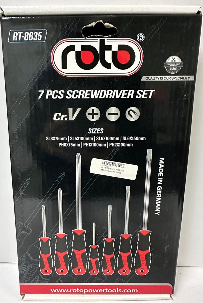 ROTO 7PCS SCREWDRIVER SET- GERMANY-RT-8635