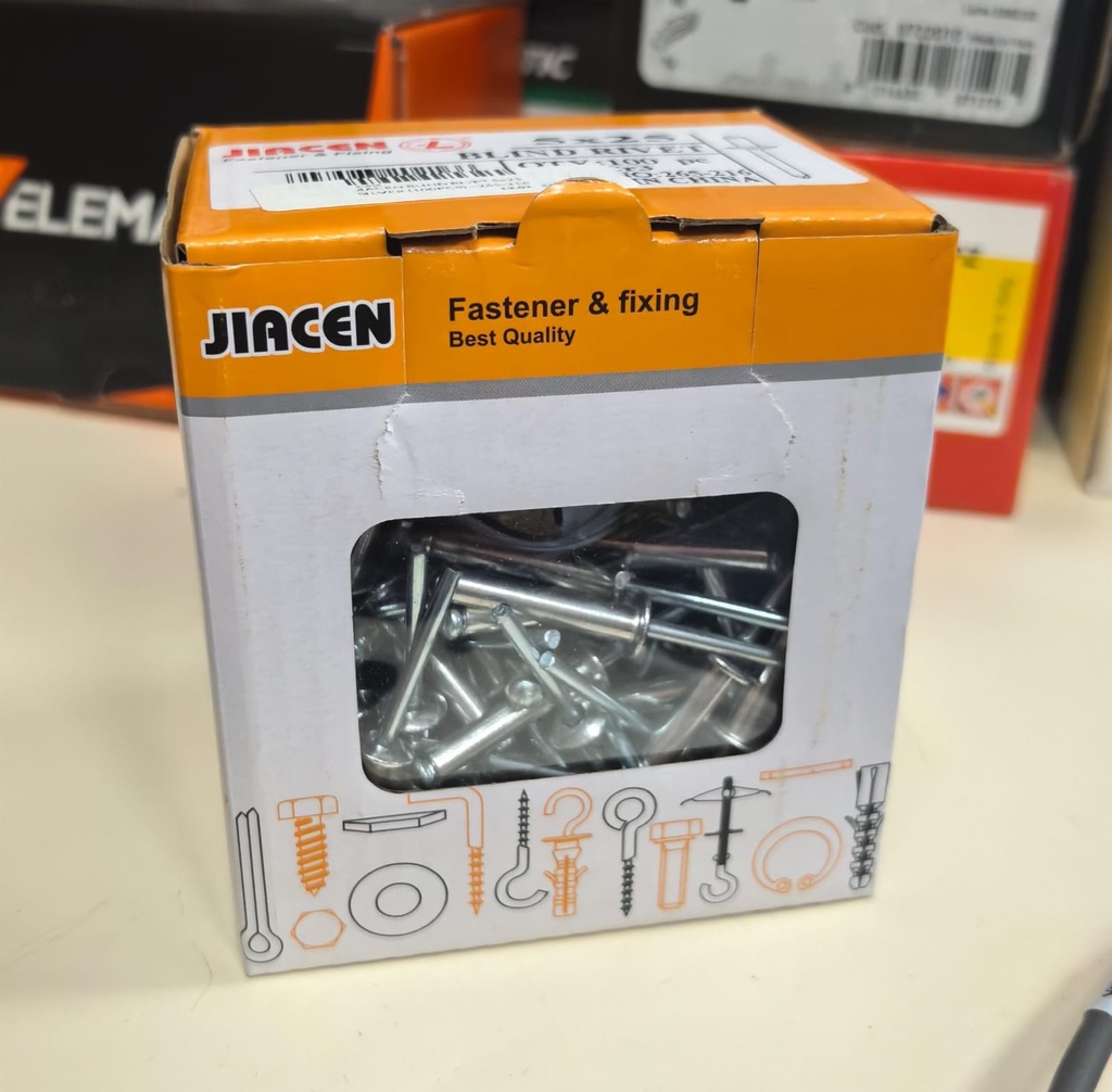 JIACEN BLIND RIVET 5x25 SILVER (100PCS) - 265-216