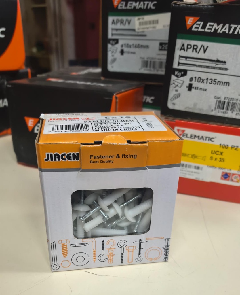 JIACEN SCREW WITH FISHER 6X25 80PCS-CHINA-265-210