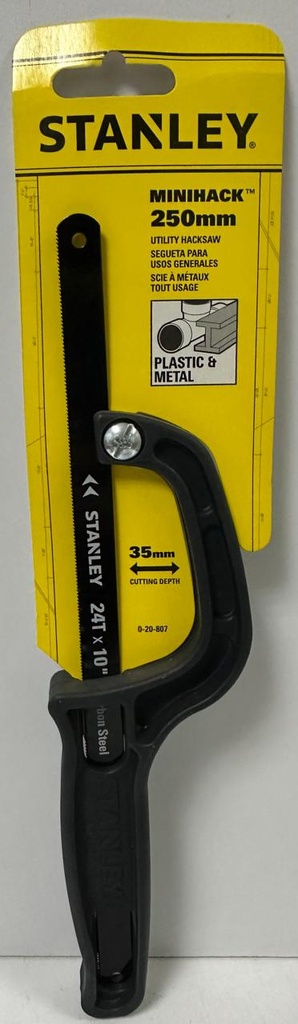 STANLEY MINI HACK SAW 250MM, 10"- STHT20807-8  (copy)