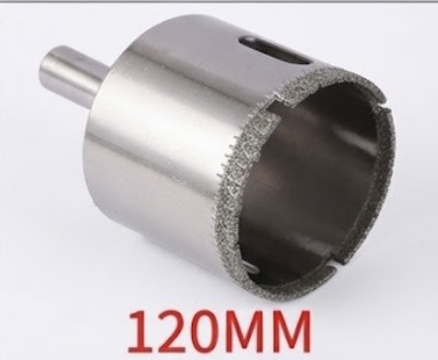 YDS DIAMOND GLASS HOLE SAW 120MM -CHINA