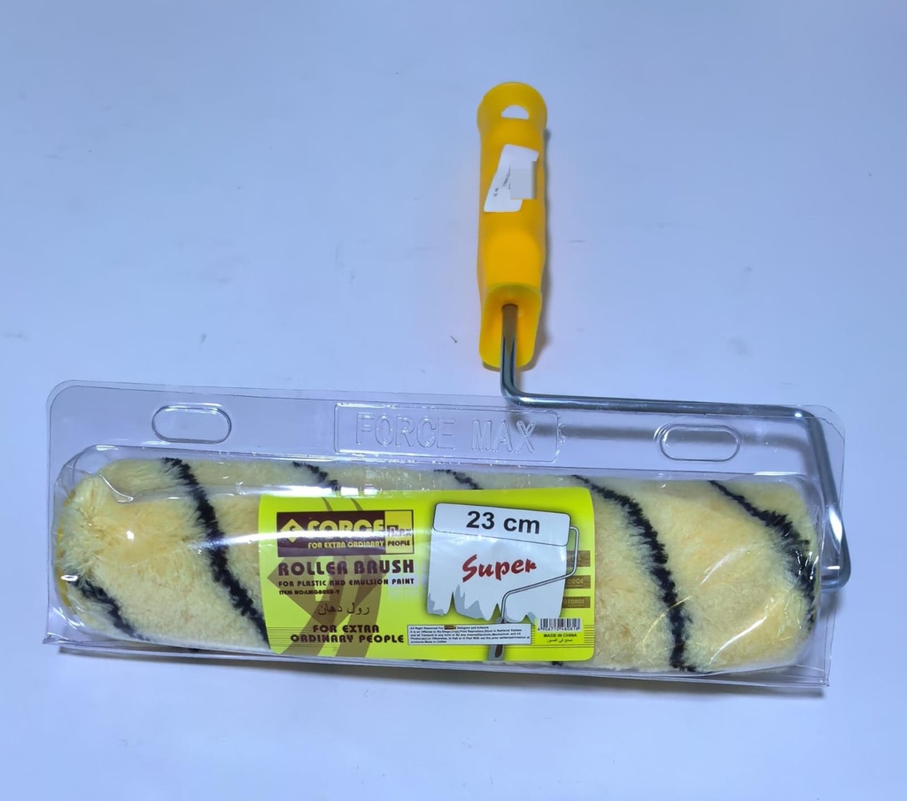 FORCE PAINT ROLLER 9" 23CM PLASTIC/STEEL HANDLE LMGBOO8B-9