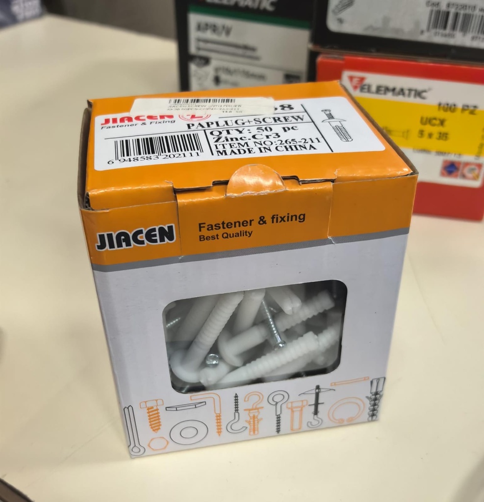 JIACEN SCREW WITH FISHER 6X50 30PCS-CHINA-265-212