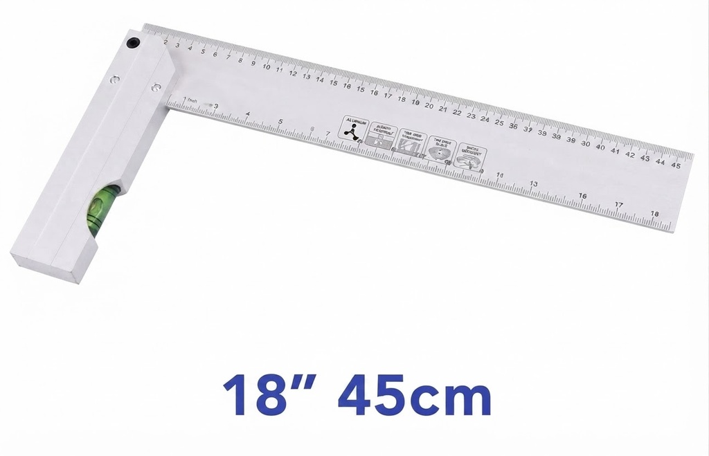 YDS FORCE ALUMINIUM RIGHT ANGLE 45CM-CHINA