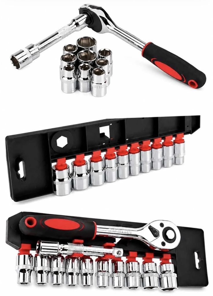 SHUN DA 12PCS 1/2" SOCKET SET WRENCH -CHINA