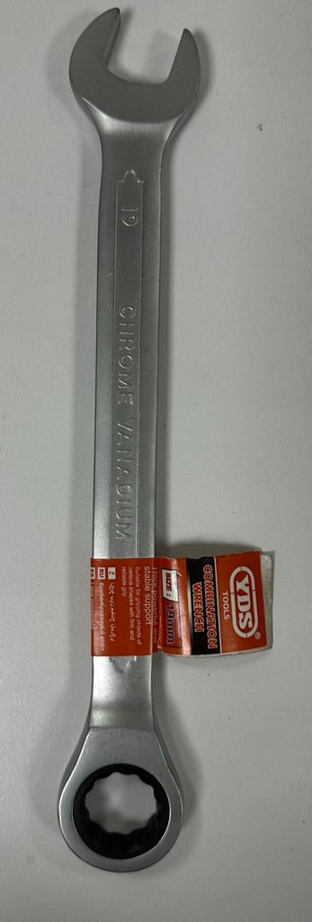 YDS COMBINATION RATCHET WRENCH 19MM -CHINA/