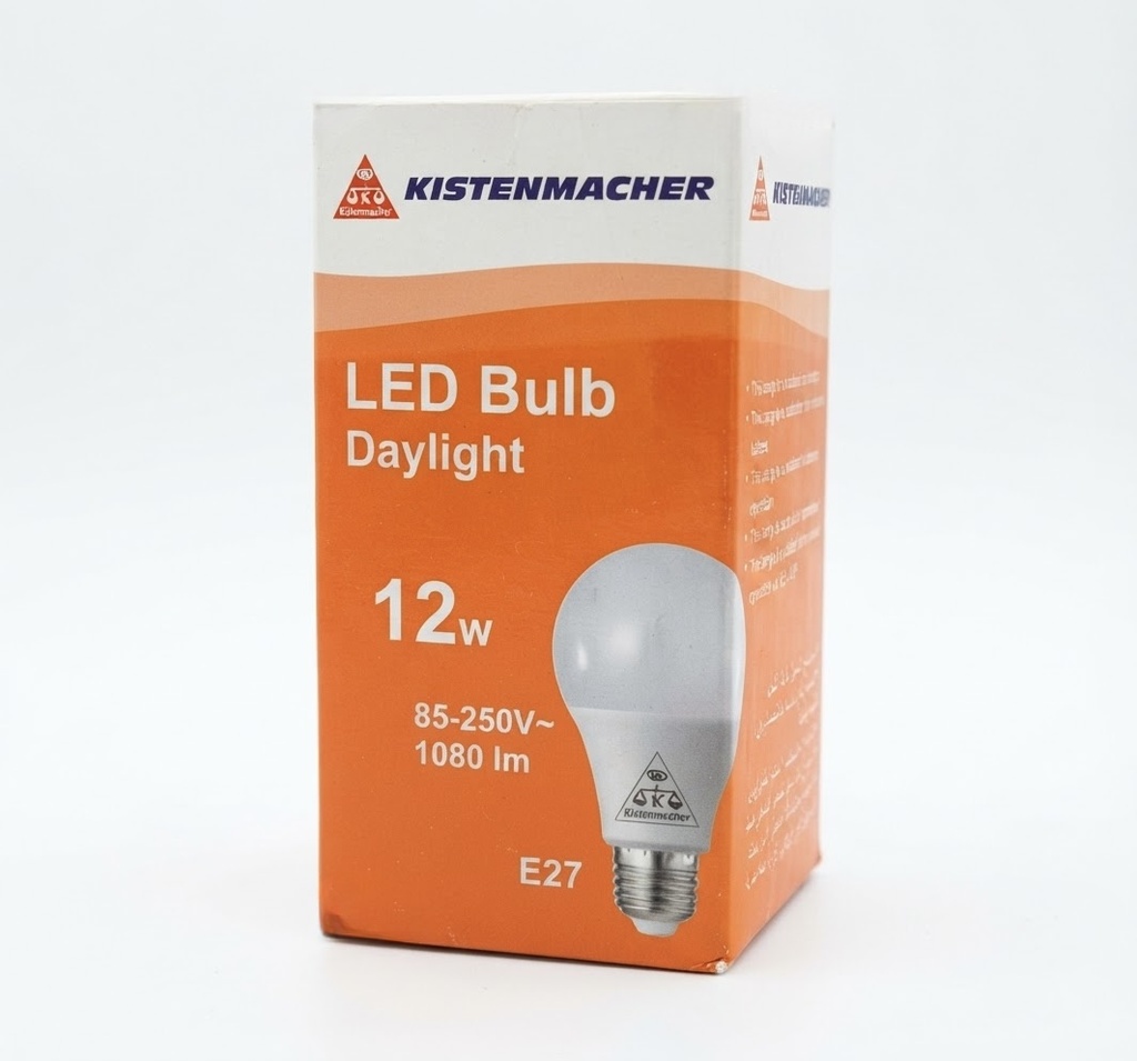 KISTENMACHER LED BULB 12W 220V 6500K WHITE-CHINA-A6012DLDV