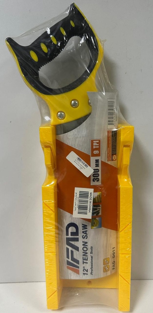BH=M HACKSAW FRAME WITH BLADE YELLOW 300MM 12"-CHINA
