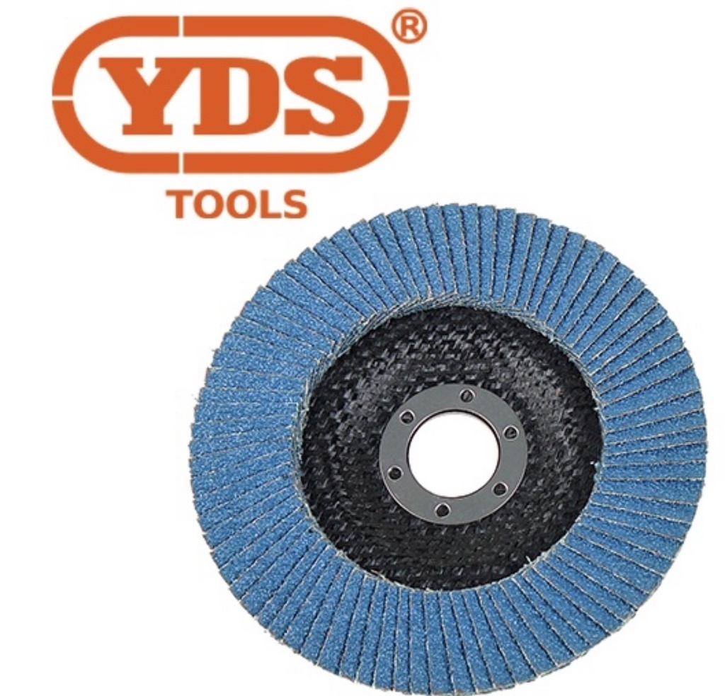 YDS FLAP DISC 4.5'' ALL GRIT#60 #80 #120-CHINA/0340