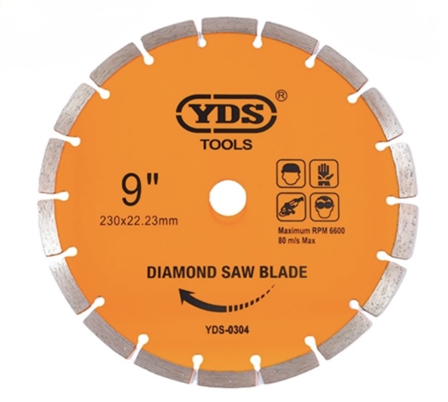 YDS DIAMOND SAW BLADE CUT 9"X230X22.2M -CHINA/0304
