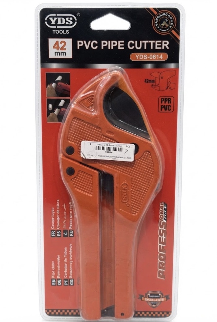 YDS PVC PIPE CUTTER ORANGE 42MM-CHINA/0614