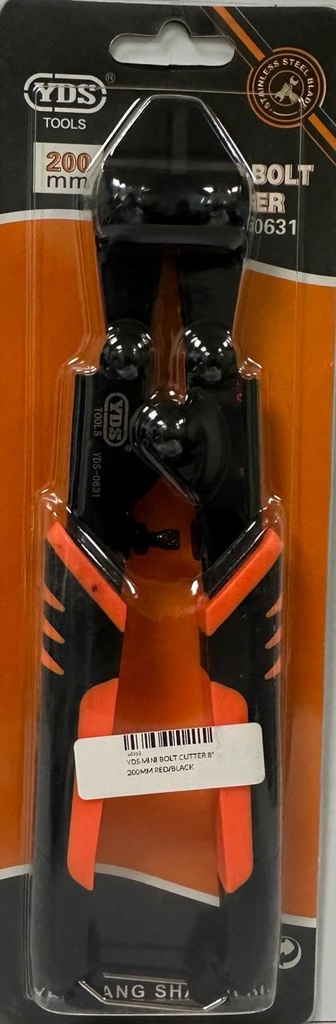 YDS MINI BOLT CUTTER 8" 200MM RED/BLACK HANDLE-CHINA/0631