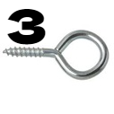 EYE HOOK SCREW NO-3