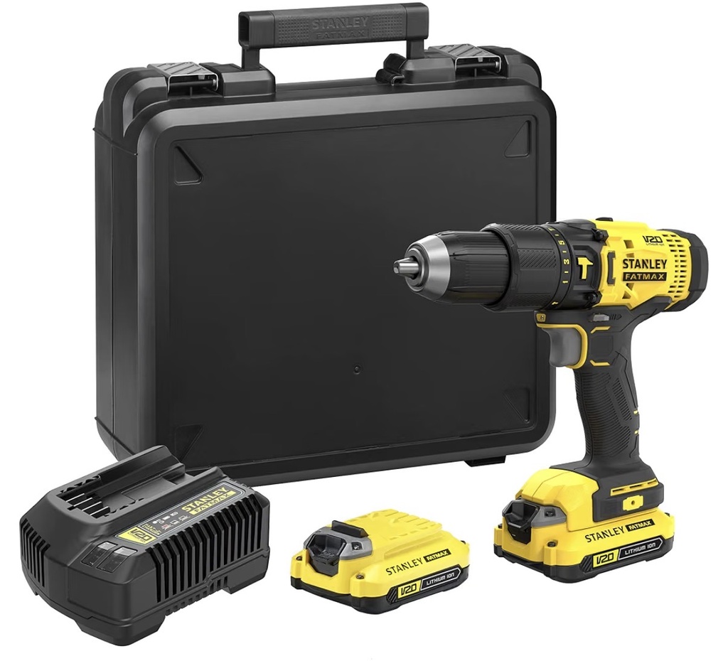 STANLEY TOOLS FATMAX CORDLESS HAMMER DRILL 1.5AH 18V-CHINA/STPSCD711C2K-B5