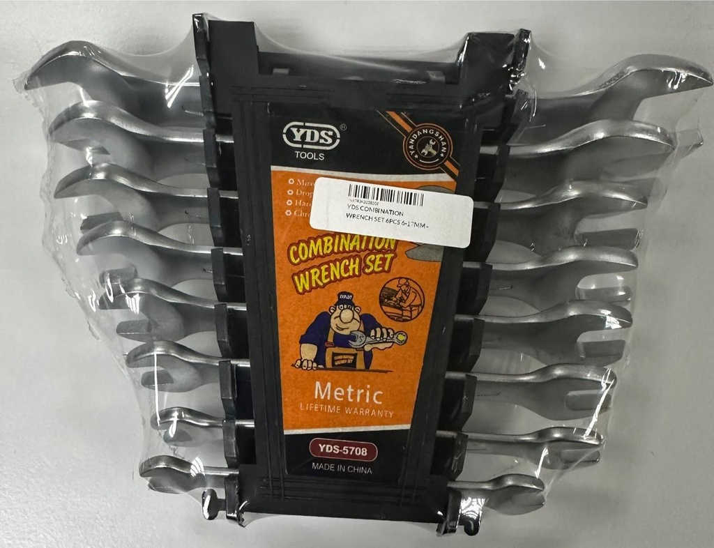 YDS COMBINATION WRENCH SET 6PCS 6-17MM -CHINA/0656