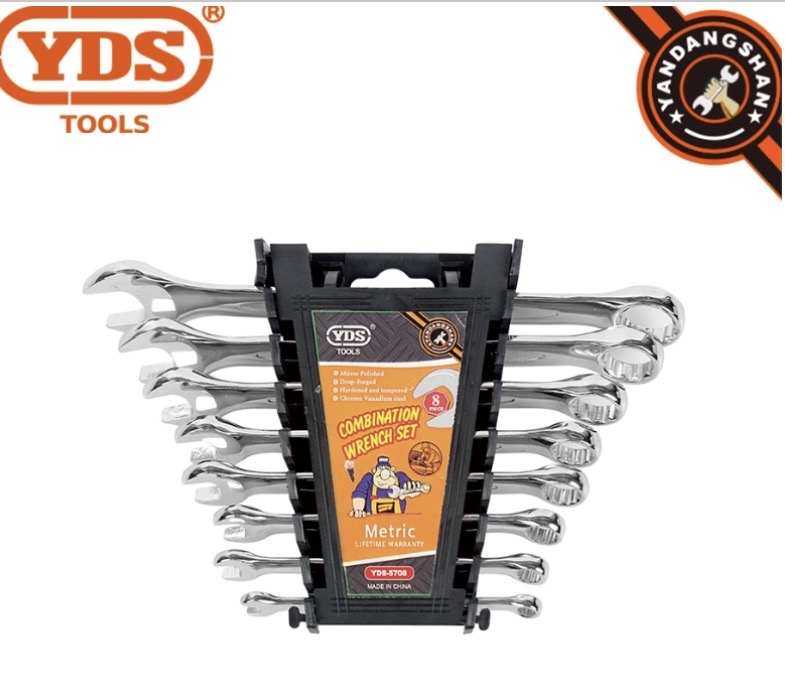 YDS TOOLS COMBINATION SPANNER 8PCS 6-22MMMM - CHIHNA/5708
