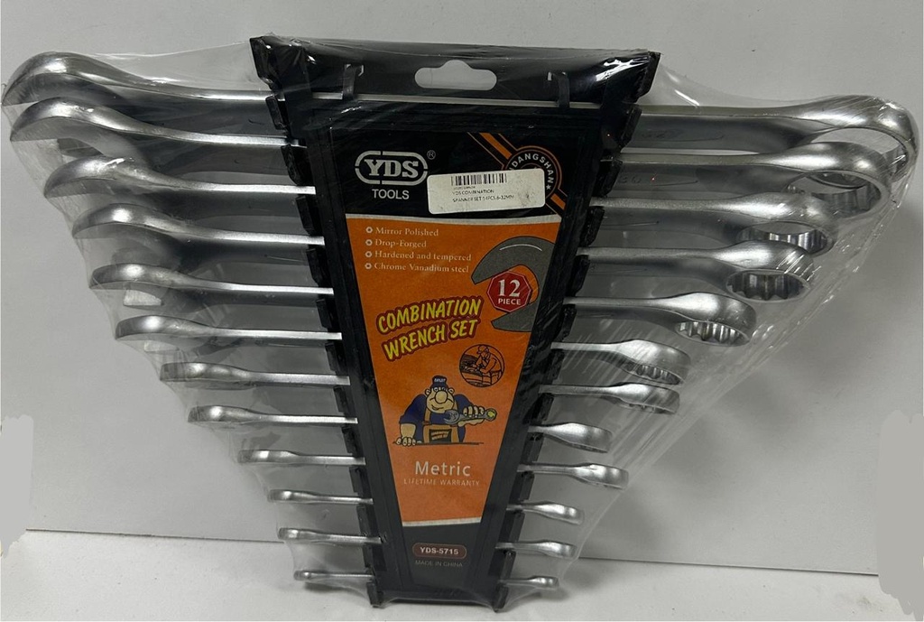 YDS COMBINATION SPANNER SET 12PCS 6-32MM -CHINA/5715