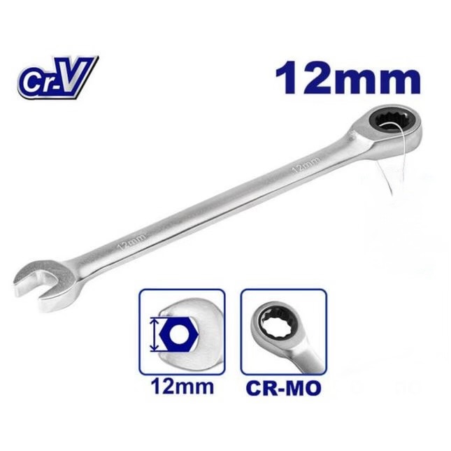 YDS COMBINATION RATCHET WRENCH 12MM -CHINA