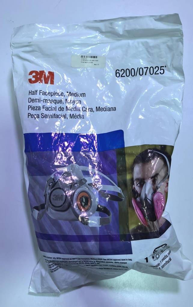 3M RESPIRATOR HAFL FACE MASK WITH FILTER 85116200/07025-BRAZIL
